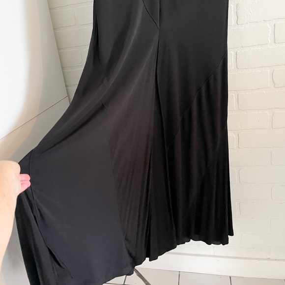 Joseph Tibkoff BLACK FULL LENGTH EVENING GOWN DRESS Formal  Whimsygoth Sz 14 - Picture 11 of 11